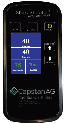 Capstan SharpShooter Rate Sync display